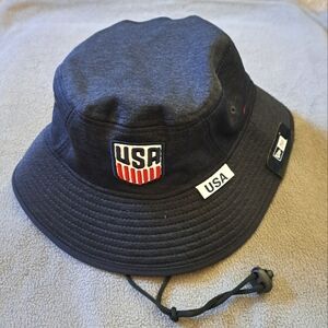 New Era Navy USA Bucket Hat